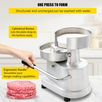 Machine manuelle écologique pour la fabrication de galettes de viande, de hamburgers et de tourtes à la viande, avec moules personnalisés pour bœuf et poulet