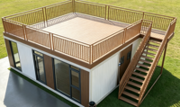 Maison modulaire préfabriquée de 40 pieds, structure en acier extensible, maison préfabriquée sur mesure