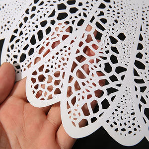 Mantel Individual Hueco de PVC Antideslizante y Resistente al Calor, Juego de Manteles Individuales para Mesa de Comedor, Estilo Clásico para el Hogar, Bodas/Fiestas - Product Image 5