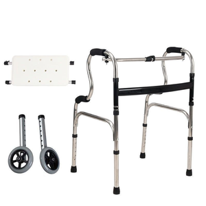 Déambulateur multifonctionnel réglable avec siège et accessoires de toilette remplaçables pour personnes âgées - Product Image 5