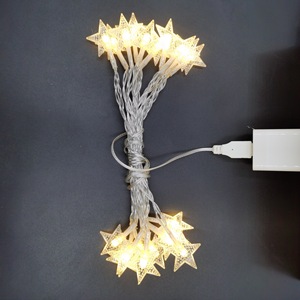 Christmas Holiday <strong>LED</strong> <strong>Star</strong> String Lights USB Plug-In Battery Operated Small Colored <strong>Stars</strong> Flashing Party Decorations - Product Image 3