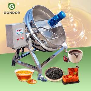 Nouvelle petite marmite de cuisson automatique à chaleur directe de 50L et 180L pour confiture de fruits avec mélangeur, pour restaurant indien - Product Image 1