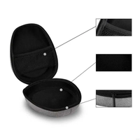 Étui de transport pour écouteurs de grande capacité, étui de protection rigide en EVA OEM, fermeture éclair, anti-poussière, sac de rangement pour casque, outil de transport