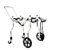 HEDY PW03 – fauteuil roulant à 4 roues en alliage d'aluminium pour chien et chat, chariot, fauteuil roulant pour pattes avant et arrière et chien et chat