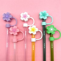 Offre Spéciale : Embouts de Paille en Silicone en Forme de Fleur de 10 mm avec Couvercles pour Gobelets de 30 oz et 40 oz – Ensemble Stane