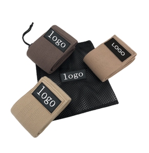 Wholesale Custom Logo Print Fabric Fitness Exercise Booty Hip <b>Band</b> <b>Workout</b> Loop Resistance <b>Bands</b> Latex Fitness Hip Booty <b>Bands</b> - Product Image 3