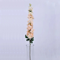 Bunga Delphinium Buatan Ajacis Mekar Palsu Delphinium Ungu Snapdragon Delphinium