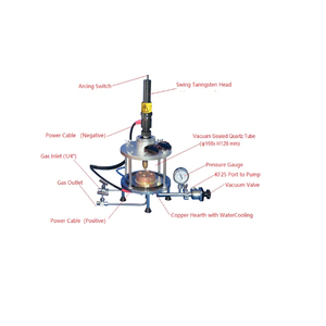 Horno de Fusión de Micro Arco 3500C, Mini Fusión de Arco al Vacío para Fundición de Muestras y Tratamiento Térmico y Estudio de Diagrama de Fase, 1 Unidad, 2 Unidades - Product Image 5