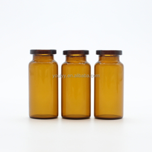 Bouteilles en verre avec tubes tubulaires, pour médicaments liquide, brun, 20 ml - Product Image 2