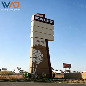 Letrero <span class=keywords><strong>de</strong></span> Pylon Personalizado, Torre Guía Iluminada, Letrero Publicitario para Centro Comercial, Monumento Direccional <span class=keywords><strong>de</strong></span> Acero - Product Image 4
