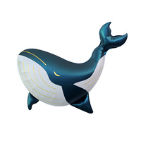 Ballons de fête d'anniversaire, accessoires photo, ballons animaux marins de dessin animé avec ballons baleines, méduses, phoques, tortues marines, étoiles de mer