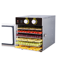 Commerciële voedseldroger voor fruit en groenten, dehydrator voor bananenchips, mango's en groenten.