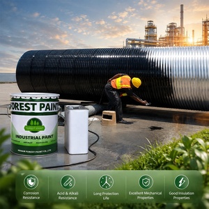 Système de revêtement anticorrosion revêtement de tuyau de brai de <span class=keywords><strong>goudron</strong></span> de houille à deux composants peinture anticorrosion par pulvérisation de <span class=keywords><strong>goudron</strong></span> de houille époxy - Product Image 1