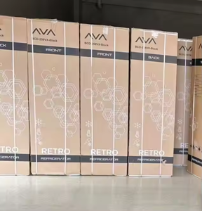 American Red & Tiffany Blue Style français Portable Home Decor Exquisite Retro Double-Door Freezer Bottom-Freezer Refrigerator - Product Image 2