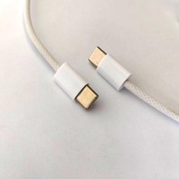 Câble de données de type C USB-C en nylon de 1m en gros avec chargeur rapide pour iPhone 15 tresse en résille