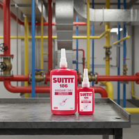 SUITIT 186 Scellant liquide pour filetages de tuyaux en PTFE pour systèmes d'incendie, adhésif anaérobie haute viscosité