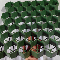 Grille de pavage en gazon emboîtable, stabilisateur de gravier, grille anti-vieillissement en plastique pour la stabilisation des terrains de stationnement publics