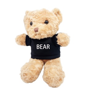 Venta al por mayor de la sublimación de peluche oso de peluche camiseta marca su logotipo personalizado lindo peluche suave oso de peluche juguetes de peluche - Product Image 1