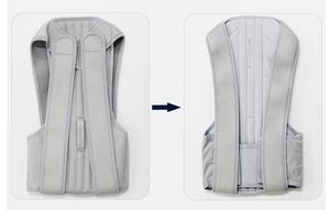 ग्रे नेप्रोन कंधे बैक समर्थन ब्रेस समायोज्य बैक स्ट्रेंनर समर्थन बेल्ट थेरेपी रीढ़ की रीढ़ की मुद्रा सुधार - Product Image 3