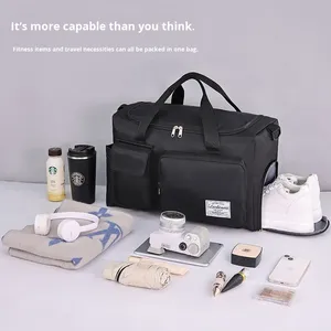 Lightweight Cotton Travel <b>Suitcase</b> Multi-layer Storage Shoulder <b>Strap</b> Fitness Business Trip Tourism - Product Image 2