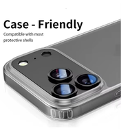 Protecteur d'objectif de caméra rouge cerise pour iPhone 18 Pro Max, alliage d'aluminium AR + AF, objectif en métal, verre trempé