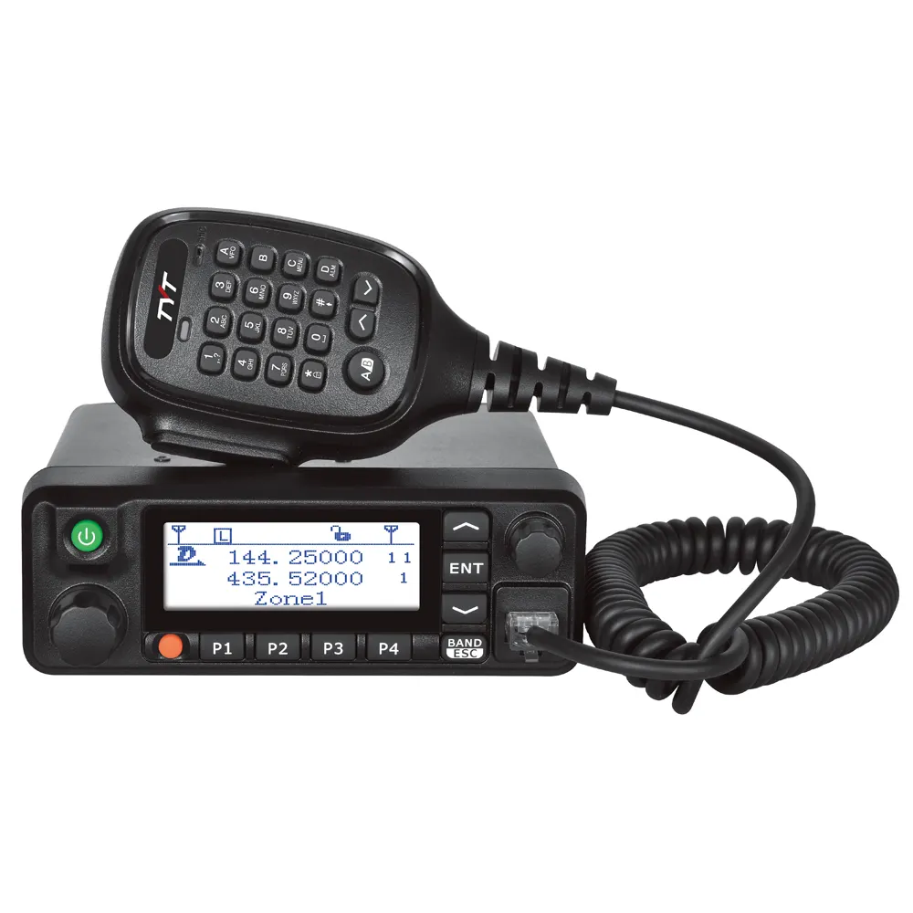 MD-9600 Original TYT Mini Walkie Talkie IP67 Waterproof 50W Dual Band VHF/UHF High Power Mobile Car Radio