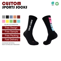 Nouveau design Chaussettes de basket-ball professionnelles pour adultes Elite Sports de plein air Chaussettes hautes respirantes absorbant la sueur