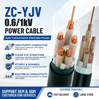 Câble d'alimentation ignifuge en cuivre XLPE PVC 0,6/1kV ZC-YJV 5x16mm2 pour la distribution principale résidentielle
