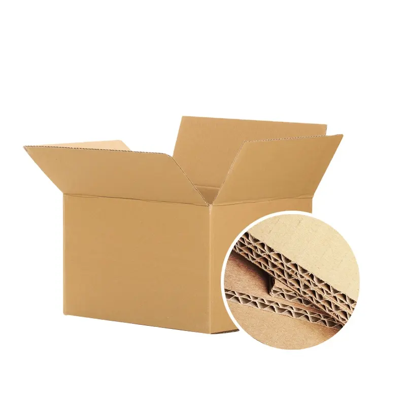 Custom Printed Brown Environmentally Friendly Kraft Cartons corrugated box for Agricultural Products