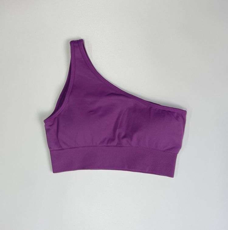 Reggiseno monospalla viola scuro