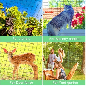 Black Nylon Multifilament Bird Blocking <b>Net</b> For Agricultural Planting And Airport Protection - Product Image 2