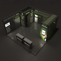 Haute qualité installation rapide Portable salon professionnel équipement affichage boîte à lumière salon stand exposition stand stand Table