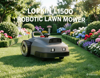 Lopkin L1500 RTK Vision Roboter-Rasenmäher Kabellos IPX6 Wasserdicht DIY Industrielle App-Steuerung 24V 7,5Ah Akku