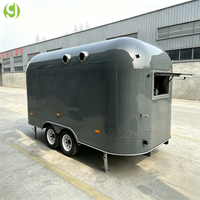 Remorque alimentaire vintage Goeasy avec fenêtre de service coulissante pour démarrage d'entreprise de camion de cuisine de rue