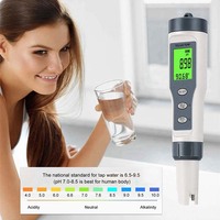 Analyseur de qualité de l'eau numérique multiparamètres J&R 3 en 1 PH/TDS/Température, testeur portable industriel avec capteur
