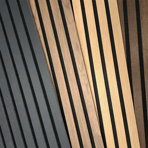 Slat Acoustic Panel Acoustic Wooden Slat Wall Panel Acoustic Decorative Timber Slat Wall Panel