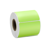 Étiquettes adhésives 1,57 x 1,18 pouces (40 x 30 mm) pour imprimante thermique, rose/bleu/khaki/vert/jaune/violet, pour usages multiples