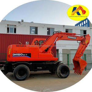 Excavadora de ruedas a bajo precio, DOOSAN usado, disponible, DH130, DH130, DH140, DH, 220LC-7, excavadora de segunda mano, 2 ruedas, 1, 2, 2, 1, 2, 1, 2 - Product Image 1