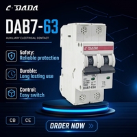Disjoncteur miniature CDADA DAB7-63 2P à prix avantageux pour 250V, capacité de coupure de 4,5KA