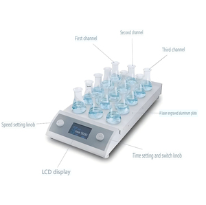 <span class=keywords><strong>Agitador</strong></span> magnético de aluminio de 15 lugares <span class=keywords><strong>Agitador</strong></span> magnético multiposición para química - Product Image 2