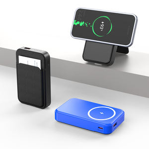 Magsafered Factory Mini <strong>Power</strong> <strong>Bank</strong> Magnetic 10000mAh Mag 15W Wireless Safe Fast Charger <strong>Portable</strong> Stand &amp; Card Holder <strong>Power</strong> <strong>Bank</strong>