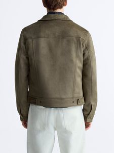Nuova Giacca di Lusso in Camoscio Personalizzata di Alta Qualità, Due Colori, Giacca da <span class=keywords><strong>Uomo</strong></span> Bestseller - Product Image 2