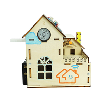 Kit d'apprentissage de la maison intelligente Kit de robot de bricolage en bois maison intelligente bloc mécanique construction STEM jouets éducatifs