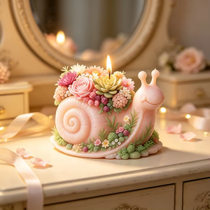 Relief Flower Snail Silicone <b>Candle</b> <b>Mold</b> Reusable Casting Mould For DIY Aromatherapy <b>Candle</b> Gypsum Craft Home Decor - Product Image 3