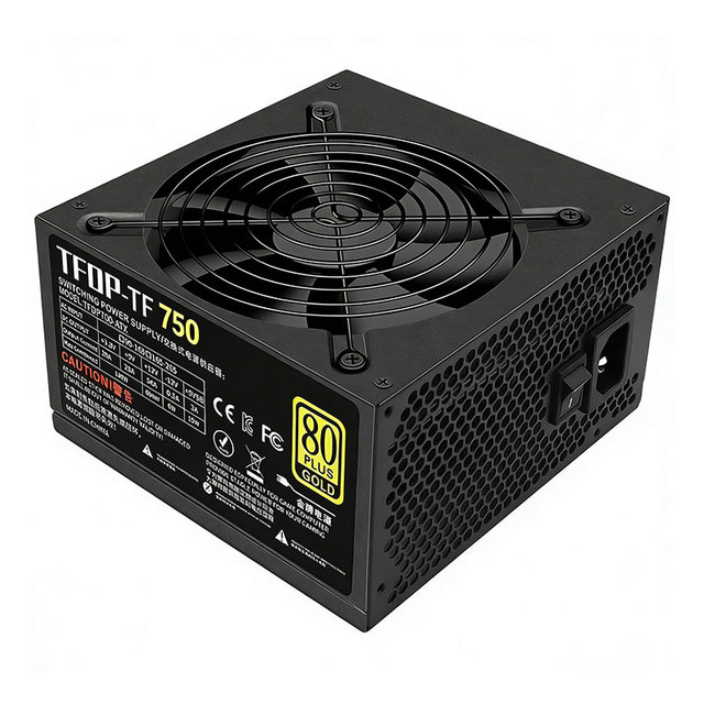 TFDP 750W 80 PLUS PC Power Supply 24pin NON Modular Gaming PC Desktop Computer ATX Power Supply