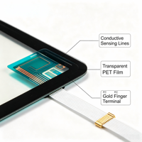 VMANX OEM Capteur tactile capacitif FPC personnalisé, interrupteur à membrane souple pour carte de commande d'appareil électroménager et machine à laver