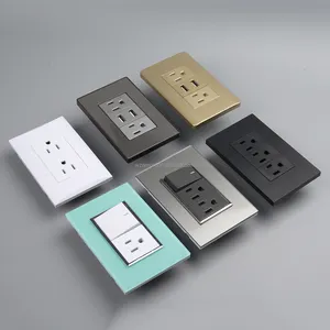 modelujo apagadores y contactos de luz vidrio interruptores o enchufes de pared For Home Switch Plate Wall Sockets And Switches