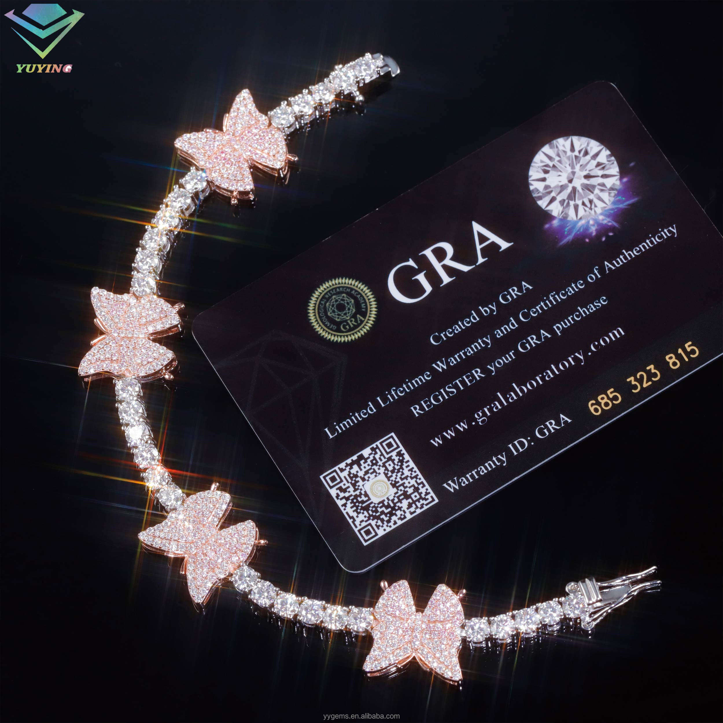 Lien moissanite 4 mm