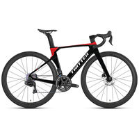 Vélo de route en fibre de carbone à haut module 700C 24 vitesses avec transmission électronique sans fil, frein à disque hydraulique, vélo de course aérodynamique