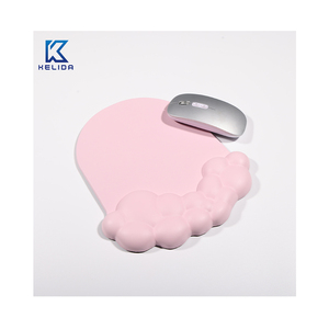 Bán Buôn Rắn Màu Da Đám Mây Chuột Pad Bàn Phím Tay Chủ Bộ Nhớ Bọt Silicone Chống Trượt Không Thấm Nước Cổ Tay Chuột Pad - Product Image 1